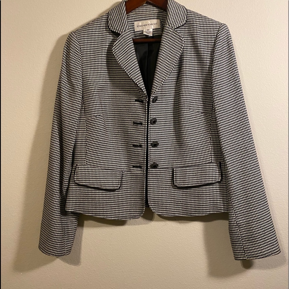 Jones New York Suit Jacket - Houndstooth size 8
